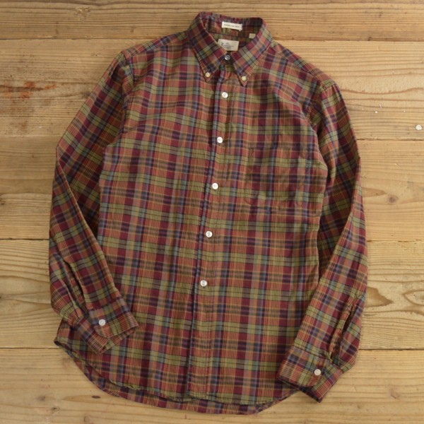 画像1: 70s Lanier Check B.D Shirts 【Small】 (1)