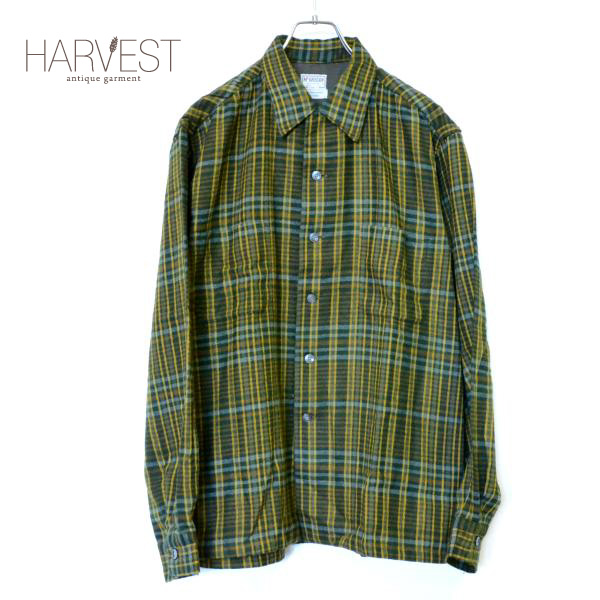 画像1: 60s McGREGOR Wool Flannel Check Box Shirts (1)