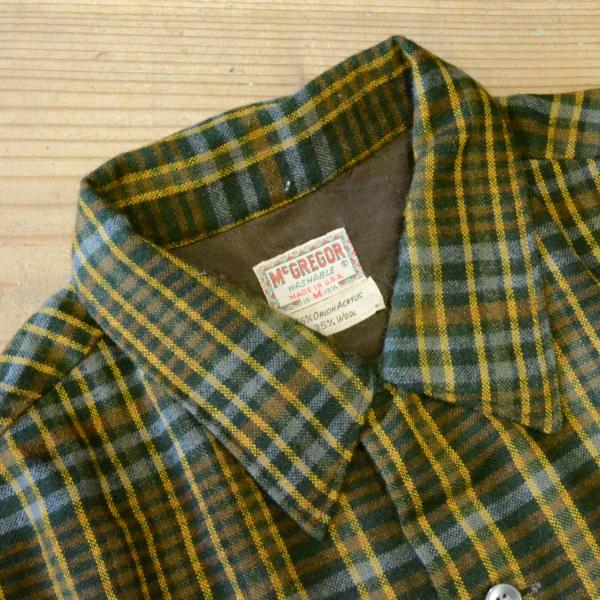 画像4: 60s McGREGOR Wool Flannel Check Box Shirts (4)