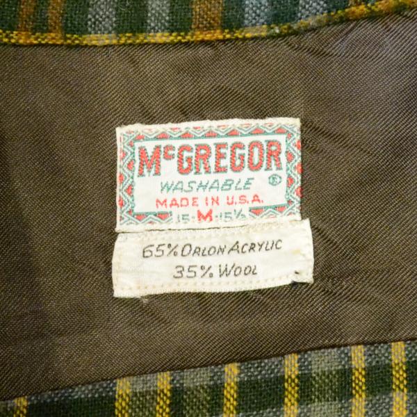 画像3: 60s McGREGOR Wool Flannel Check Box Shirts (3)