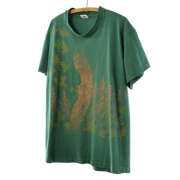90'S SHERRYS BEST パンダプリントtシャツcollarグリーン