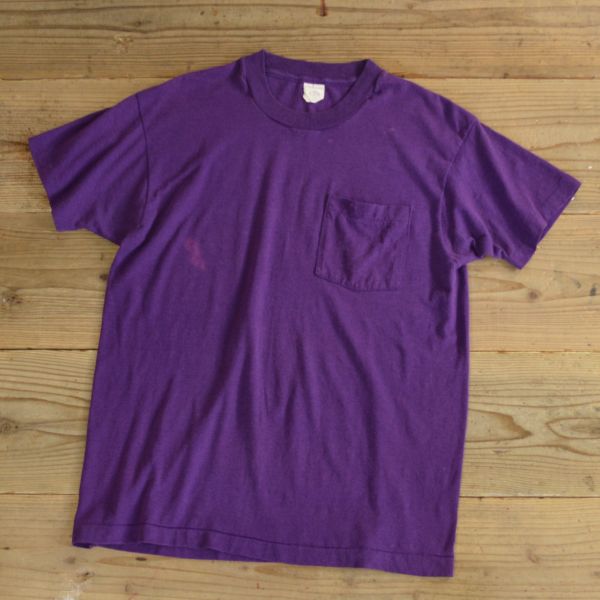 画像1: 80s FRUIT OF THE LOOM Pocket T-Shirts (1)